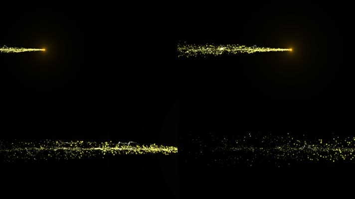 alpha金色粒子路径光线1（素材）