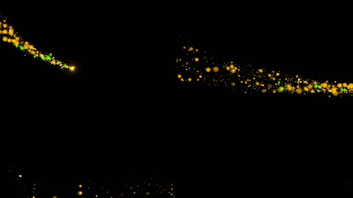 alpha金色粒子路径光线25（素材）