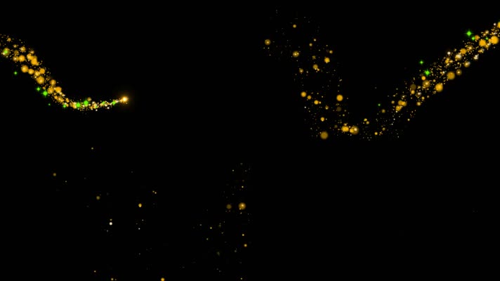 alpha金色粒子路径光线23（素材）