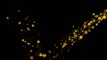 alpha金色粒子路径光线23（素材）