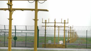 机场飞机降落引导灯