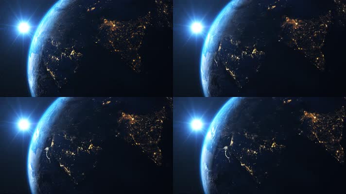 【4K】地球夜景