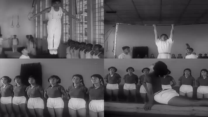 60年代中国青年体育锻炼影像12
