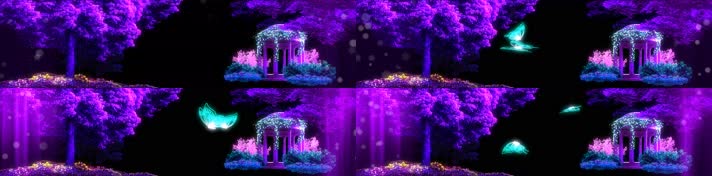 紫色花树3072
