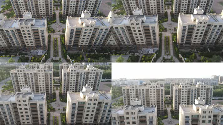 航拍住宅楼群