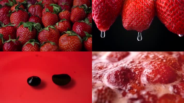 草莓美食制作宣传