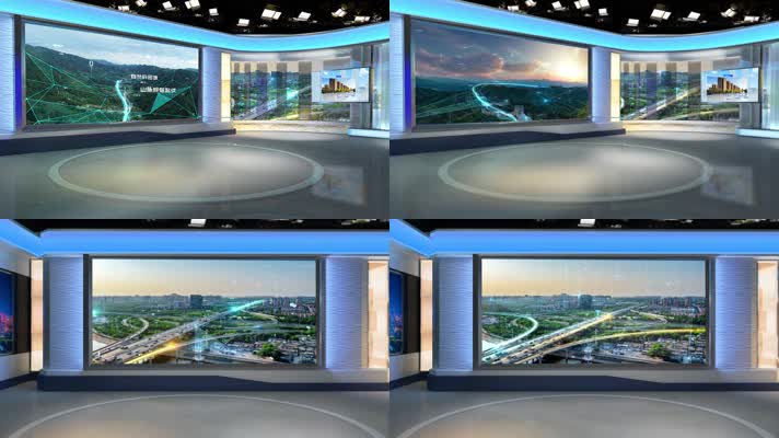 新闻大屏扣像背景