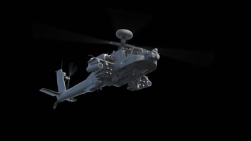 直升飞机 遥控飞机 战斗机 黑色通道  旋转