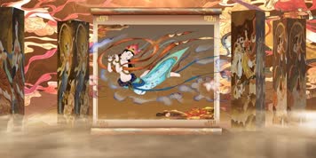 LED高清敦煌乐鼓舞蹈背景视频