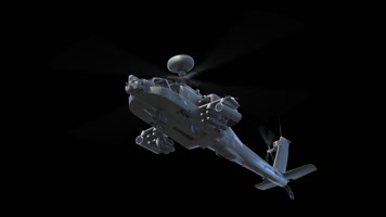 直升飞机 遥控飞机 战斗机 黑色通道  旋转