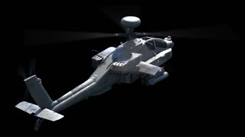 直升飞机 遥控飞机 战斗机 黑色通道  旋转