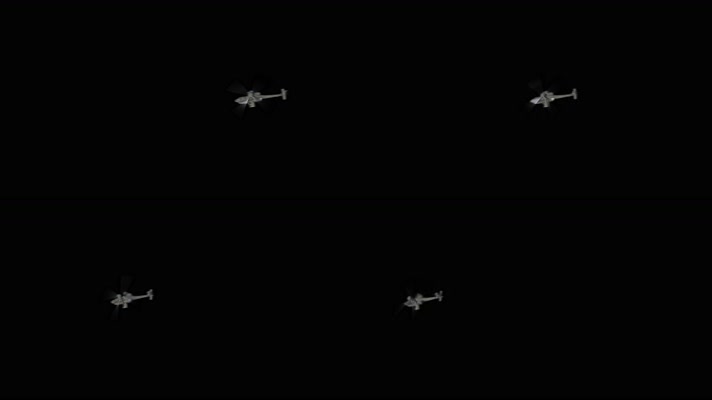 直升飞机穿梭  遥控飞机 战斗机 黑色通道 