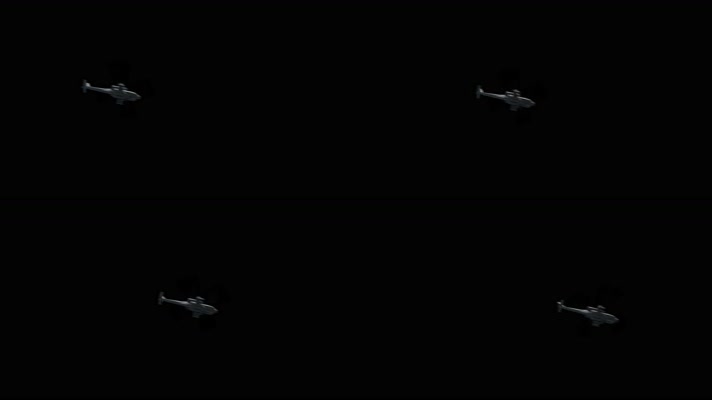 直升飞机穿梭  遥控飞机 战斗机 黑色通道 