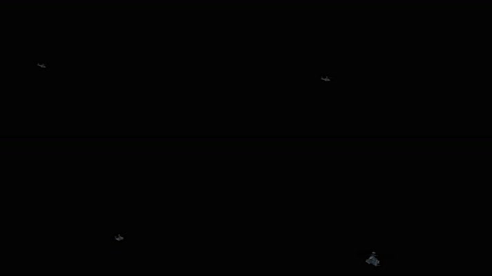 直升飞机穿梭  遥控飞机 战斗机 黑色通道 