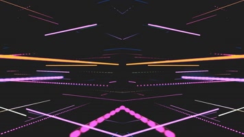 绚丽多彩线条图形变换