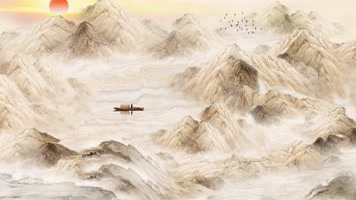 古风 国风 迎客松 山水 水墨画 国画 高山  古风 国风 迎客松 山水 水墨画 国画 高山