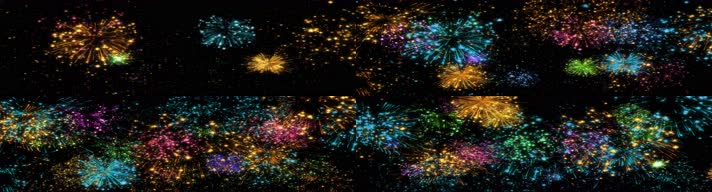 炫彩烟花 国庆烟花 烟花鞭炮 动漫特效 酷炫