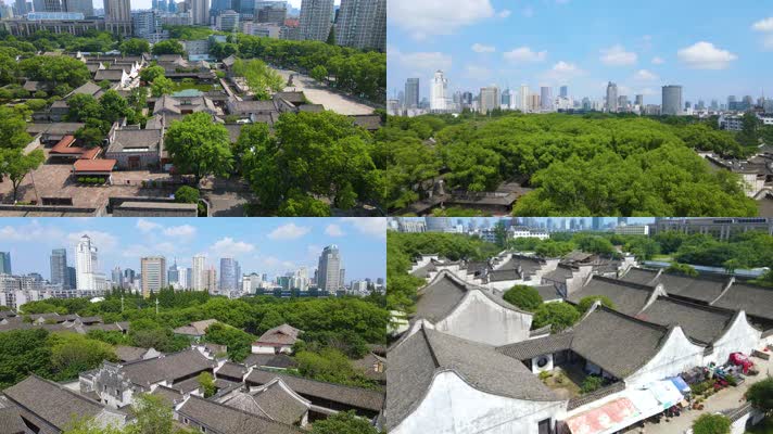 宁波天一阁景区4K航拍