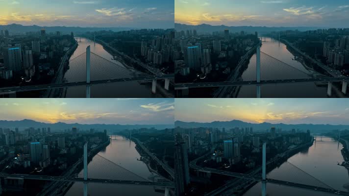 重庆石门大桥航拍