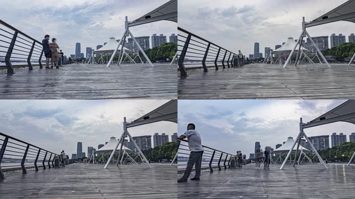 上海前滩西岸滑板公园延时摄影