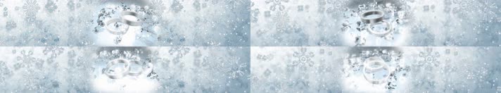 白色雪花粒子 婚礼对戒钻戒 旋转粒子 浪漫