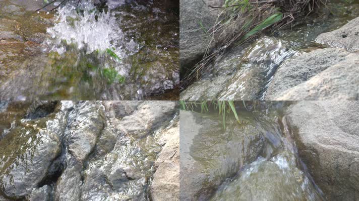 河流 溪水 4k 山泉 实拍 溪流 山水 瀑布 溪水 小河 清澈