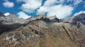 四川双桥沟景区航拍