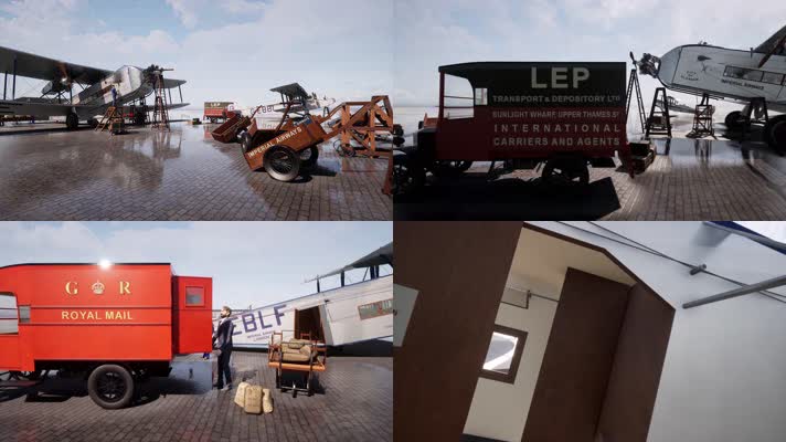 【4K】螺旋桨客机