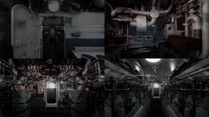 【4K】潜水艇内部