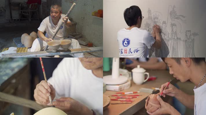 陶罐茶壶的精细制作