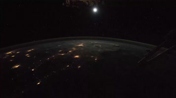 【4K】太空地球夜景