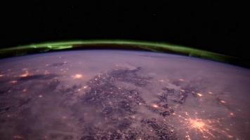 【4K】太空地球夜景