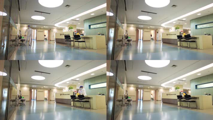 住院部医院医护人员护士站病人看病人流延时摄影