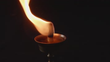 古油灯油灯熄灭【侵权必究】