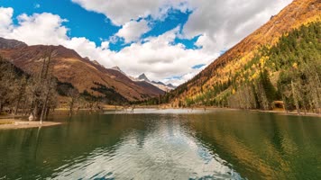 四川川西自然风光延时