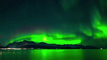 夜光夜空星空极光