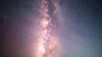 夏季银河星空延时素材