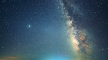 夏季银河星空延时素材