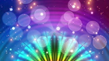 绚丽多彩卡通光斑舞台背景