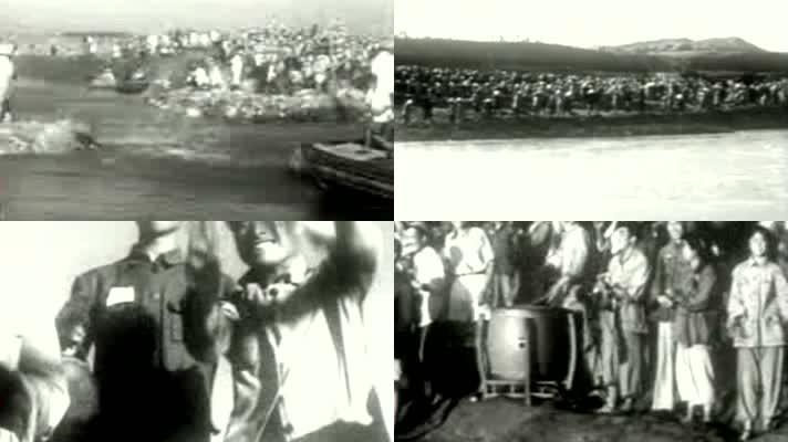 50年代修建淮河水利工程影像40