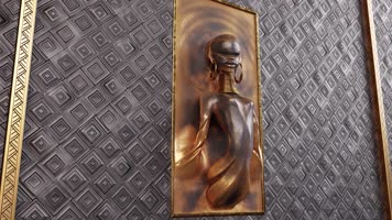 【4K】非洲人像雕塑