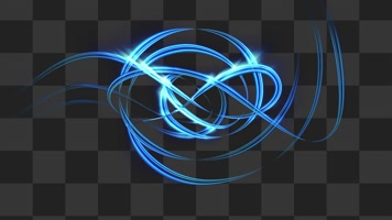 蓝色光线粒子03-alpha通道