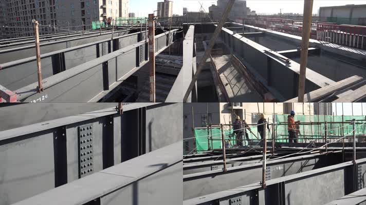 中国建筑 工程 中建 建筑工人 工地 施工 作业 起重机