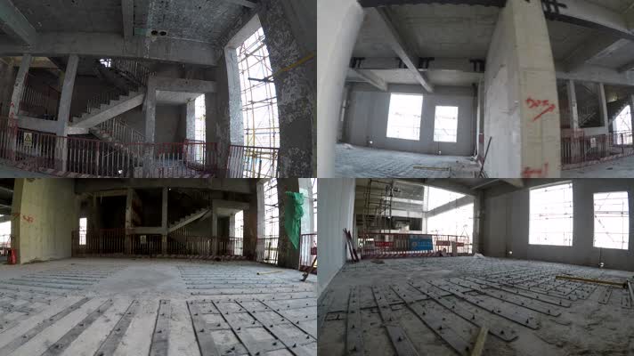 中国建筑 工程 中建 建筑工人 工地 施工 作业 起重机 地面加固 楼板加固