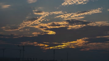 4K郑州北龙湖日出延时视频