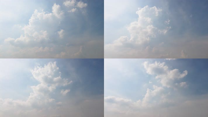 蓝天白云风景延时摄影2