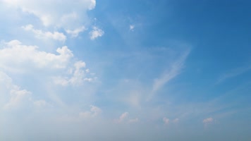 天空蓝天白云延时摄影4