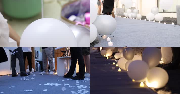 求婚 表白 钻戒 爱情浪漫布置