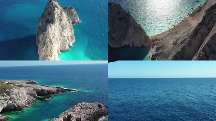 希腊唯美岛屿海面影视级视觉
