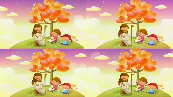 卡通上帝讲故事